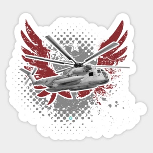 CH53E Super Stallion helicopter crew Gift Sticker